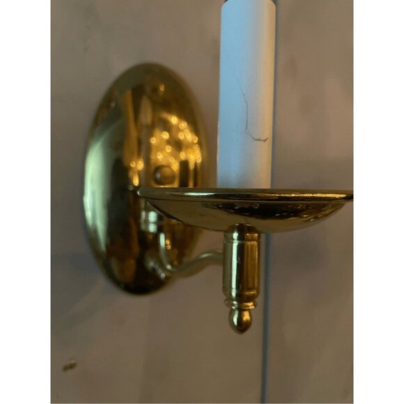 Simple Swing Arm | Shades of Light Vintage Simple Colonial Style Solid Brass Wall Sconce One Light Arm